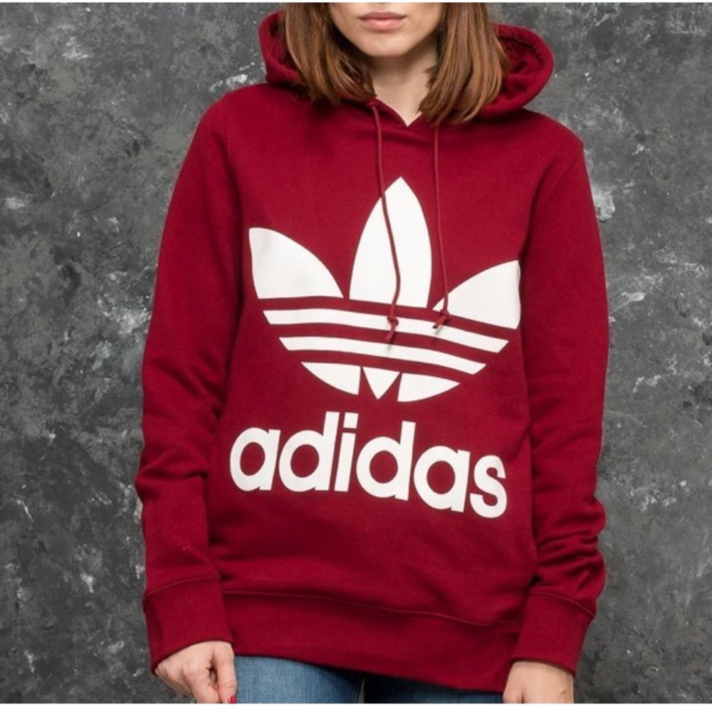 Like new maroon Adidas hoodie.
